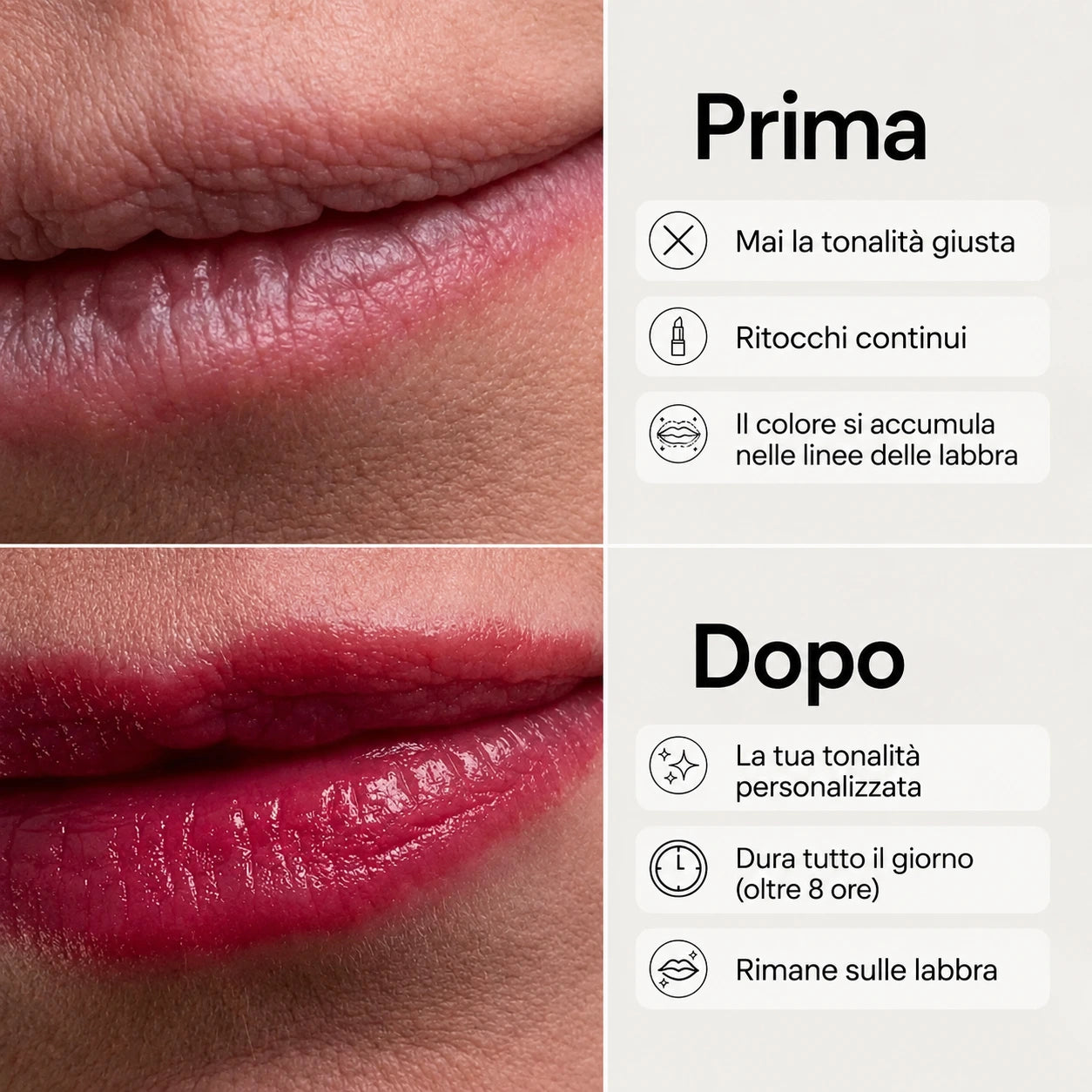 Rossetto che si adatta al pH