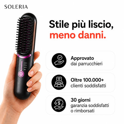 Soleria AirBrush™ Pro | Spazzola per lo styling senza fili