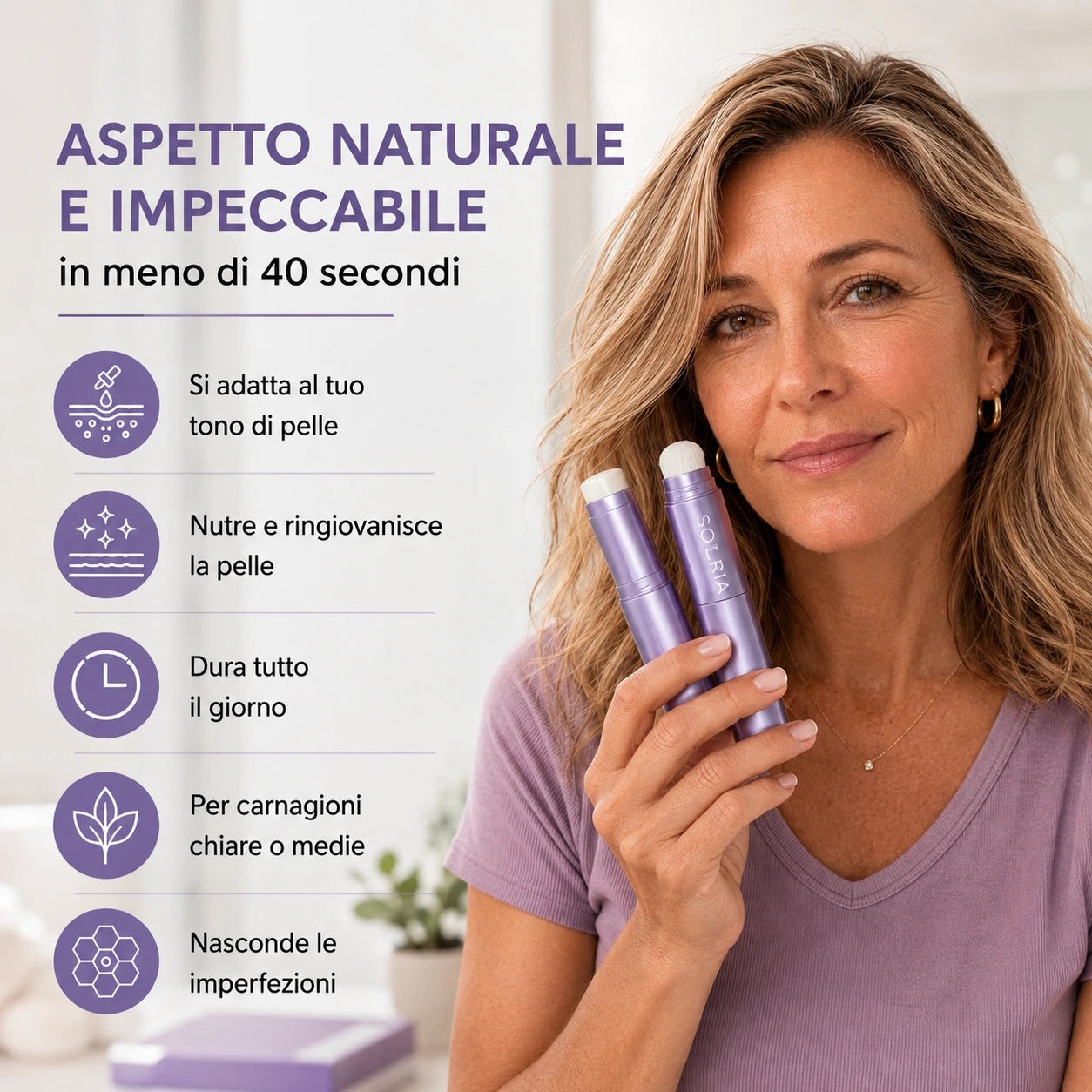 Stick fondotinta – Lo stick che dona nuova luminosità alla pelle matura