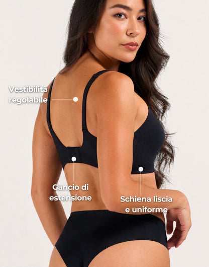 Reggiseno push-up senza cuciture, senza ferretti e in tessuto effetto gel