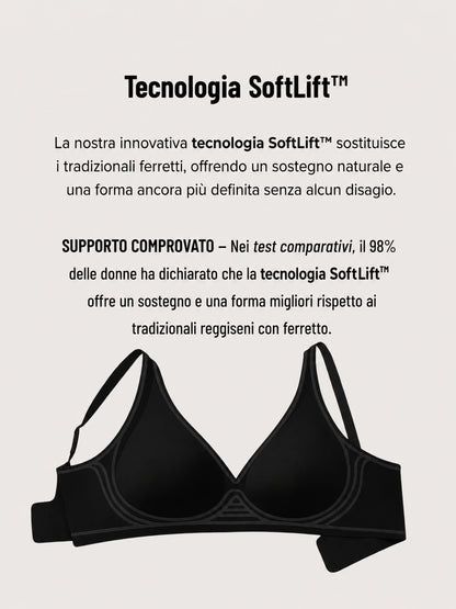Reggiseno push-up senza cuciture, senza ferretti e in tessuto effetto gel