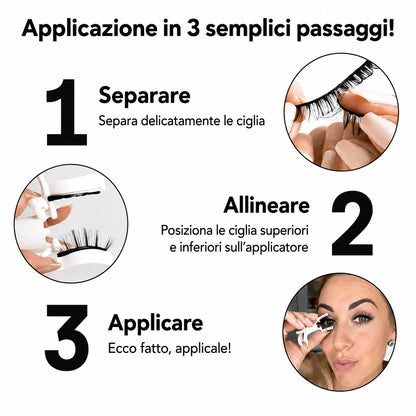 Ciglia finte magnetiche Soleria™ senza colla