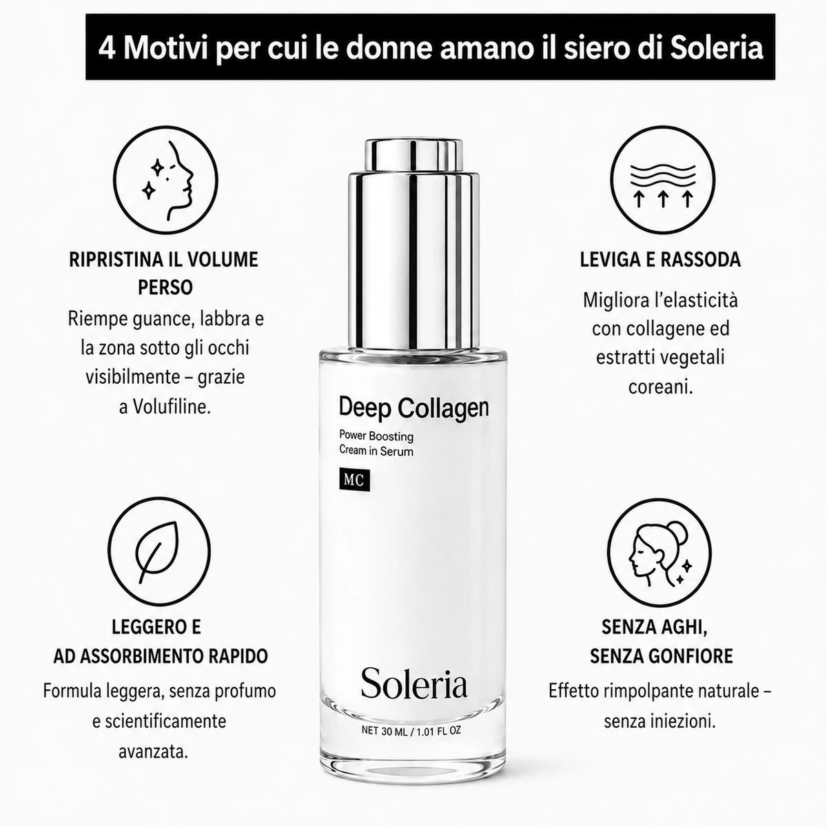 Siero al collagene coreano per pelli mature