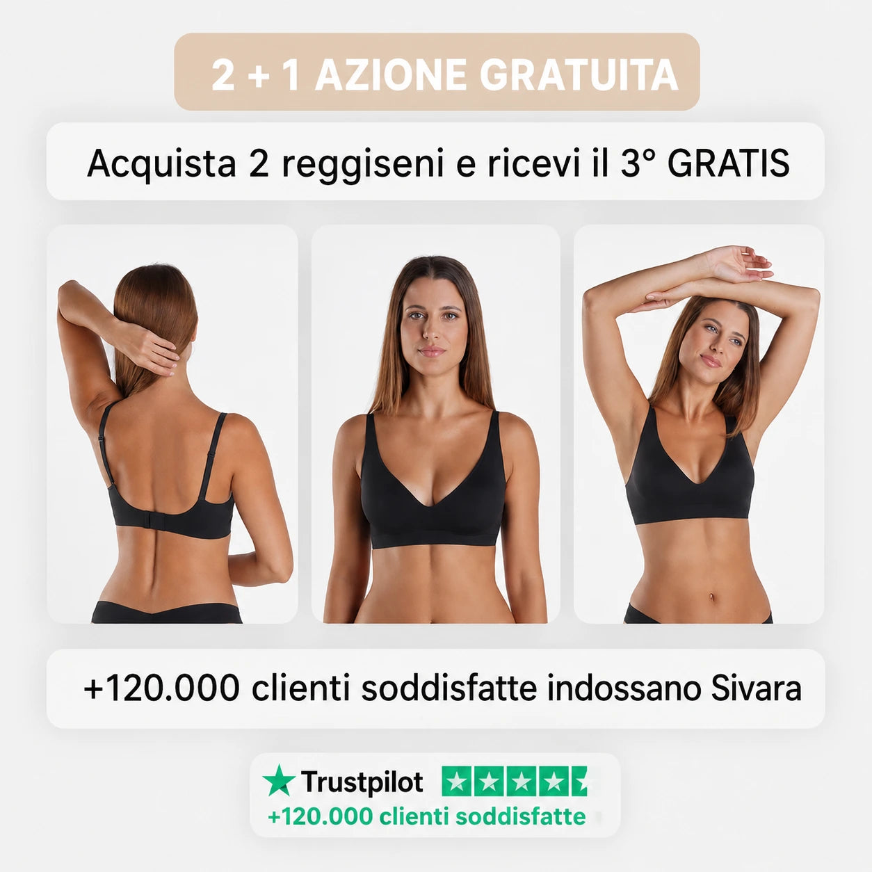 Reggiseno Soleria senza cuciture né ferretti