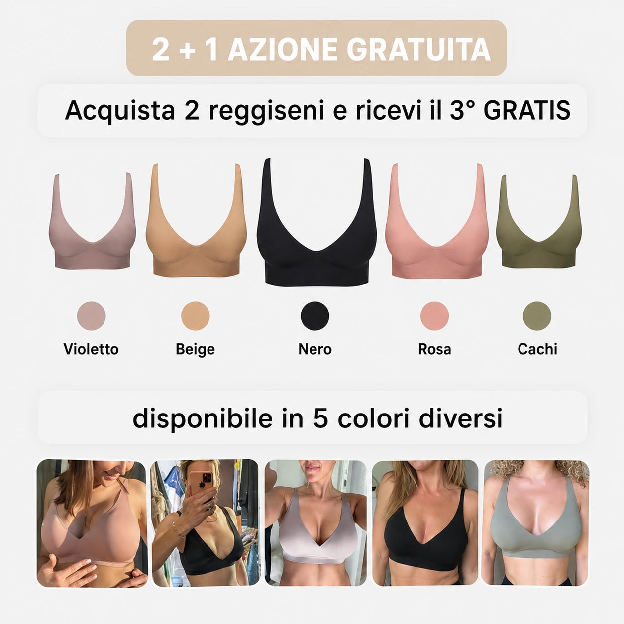 Reggiseno Soleria senza cuciture né ferretti