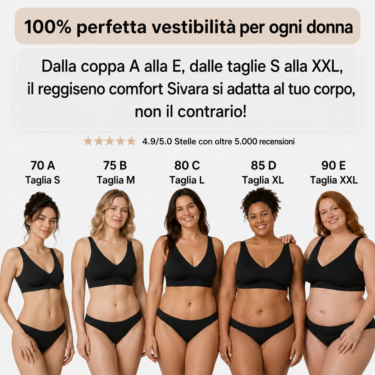 Reggiseno Soleria senza cuciture né ferretti