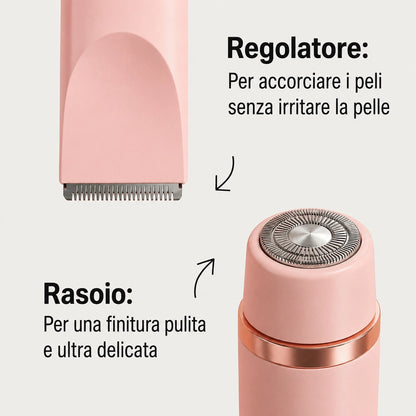 Rasoio 2 in 1 per zona bikini e corpo