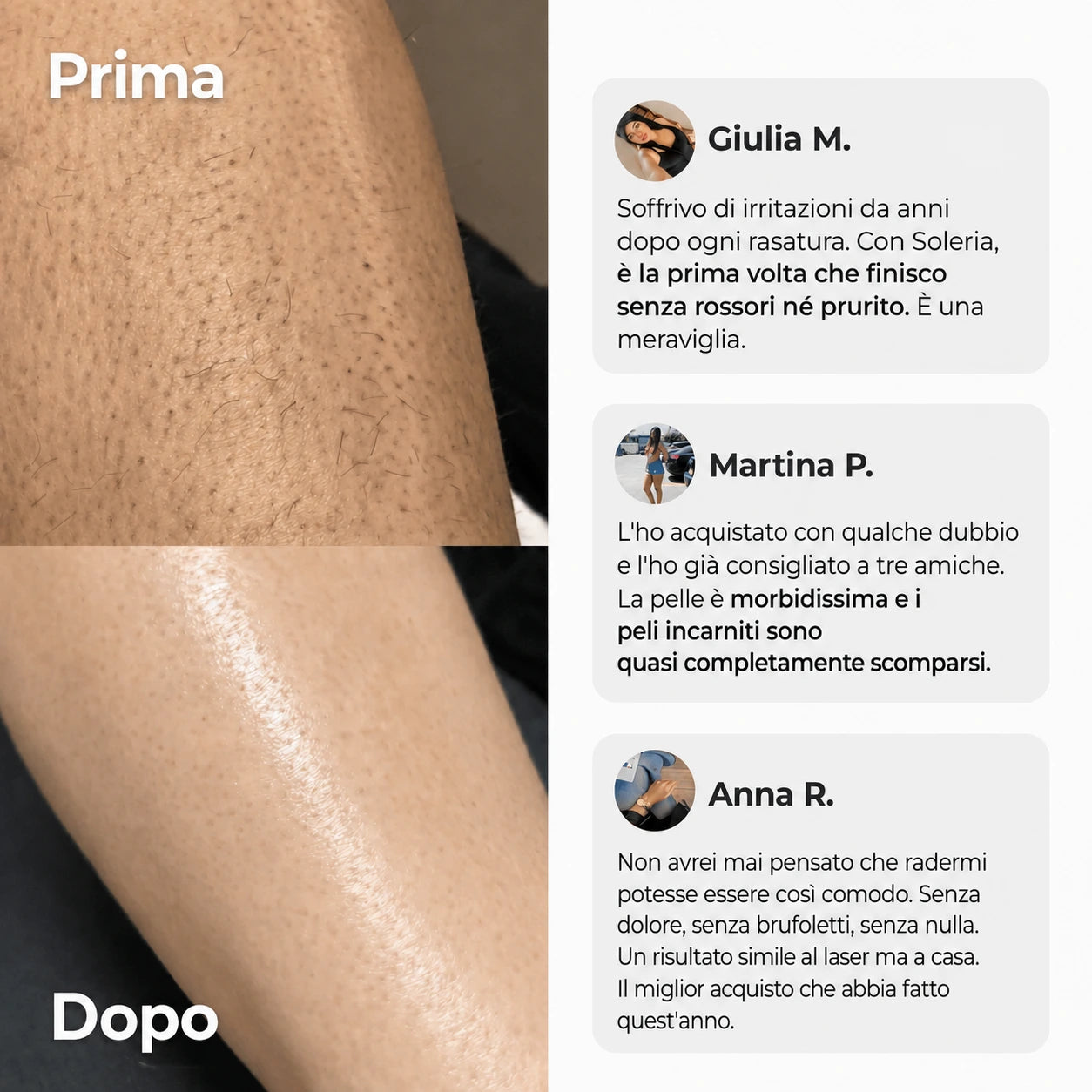 Rasoio 2 in 1 per zona bikini e corpo