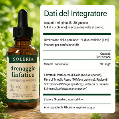 Drenaggio linfatico Soleria - Gocce naturali