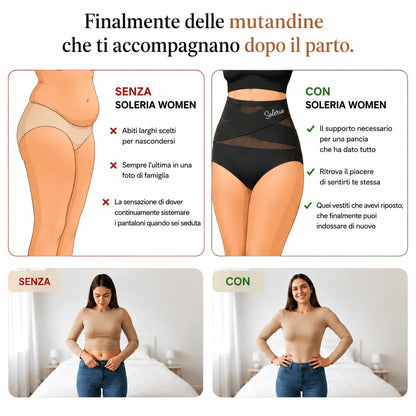 Slip modellante post-parto con fascia incrociata a 360°