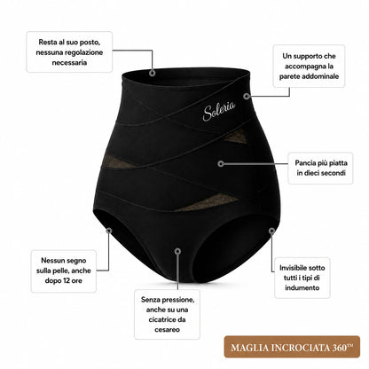 Slip modellante post-parto con fascia incrociata a 360°