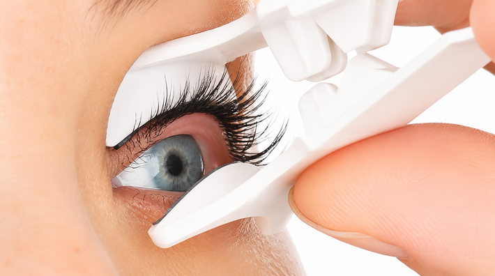 Step 3: Press clip on lash line
