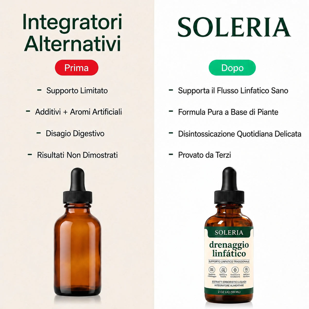 Drenaggio linfatico Soleria - Gocce naturali
