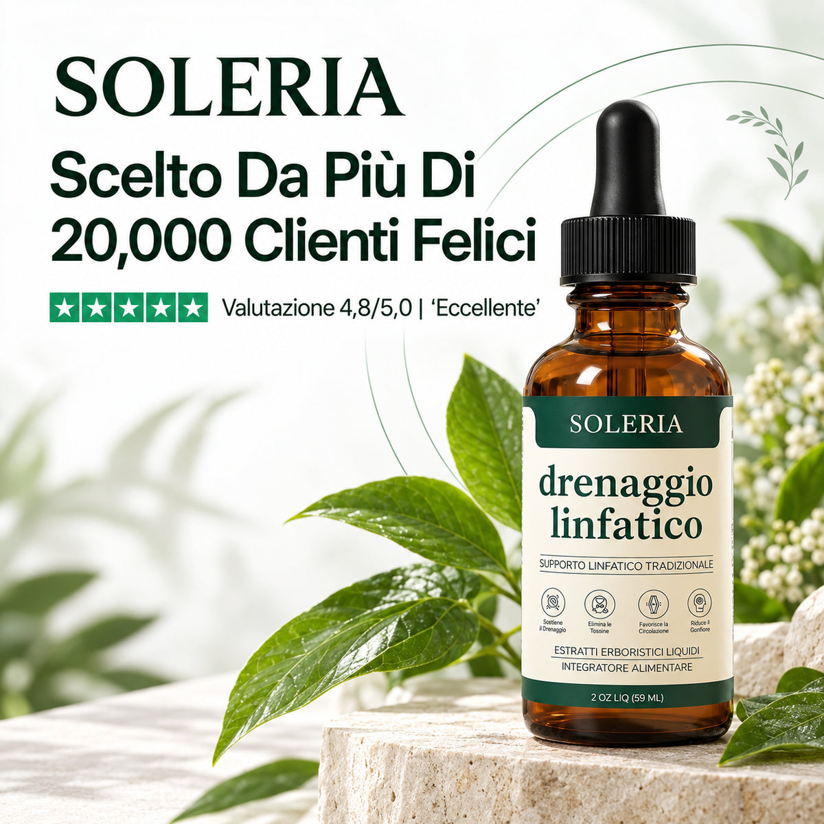 Drenaggio linfatico Soleria - Gocce naturali